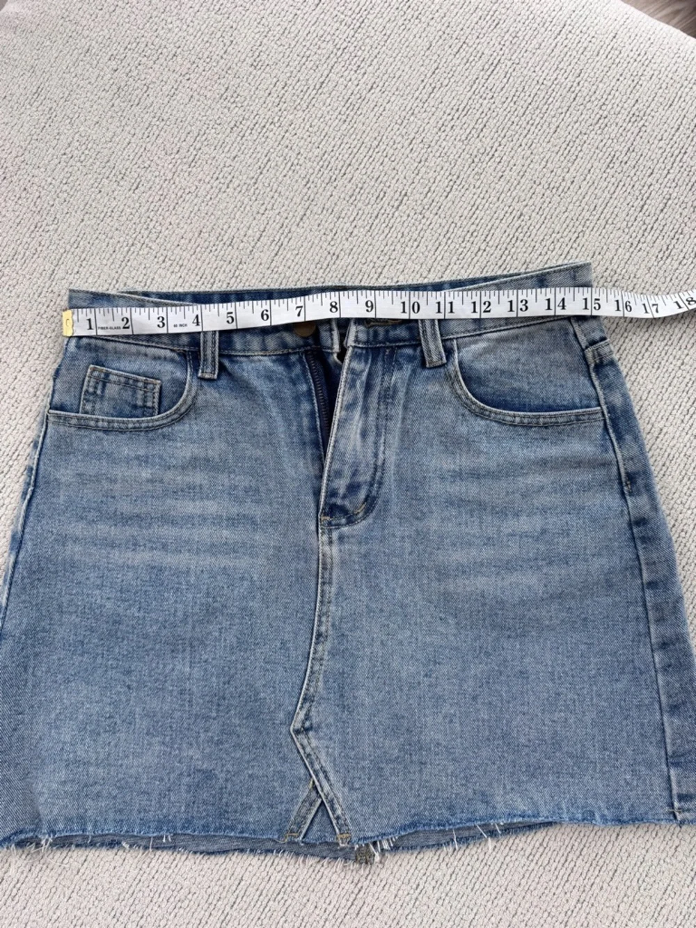 Casual Blue Denim Mini Skirt - Picture 5 of 8